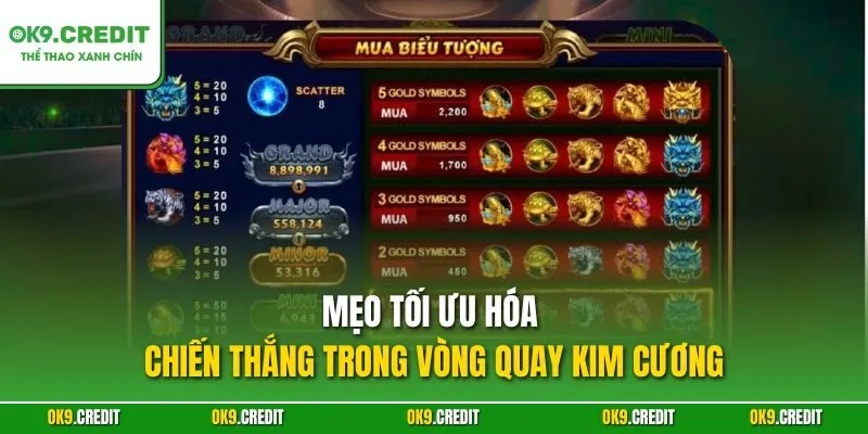 Vòng Quay Kim Cương – Tựa Game HOT Tại OK9 Với Jackpot Khủng 4 Mẹo tối ưu hóa chiến thắng trong Vòng Quay Kim Cương