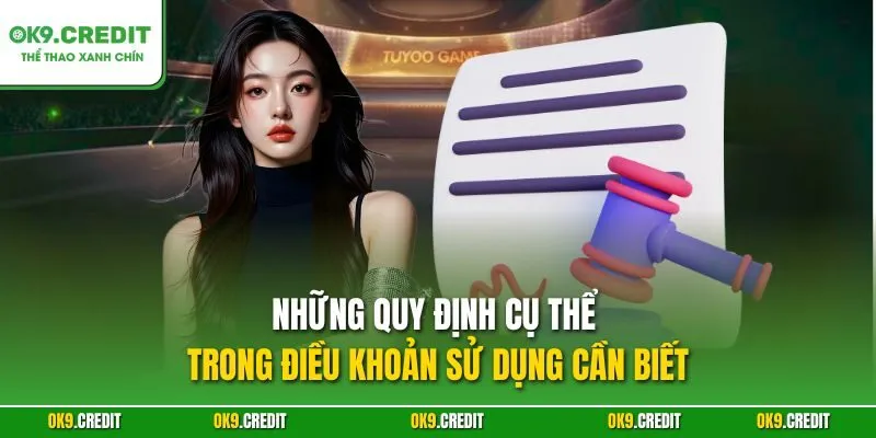 Những quy định cụ thể trong điều khoản sử dụng cần biết